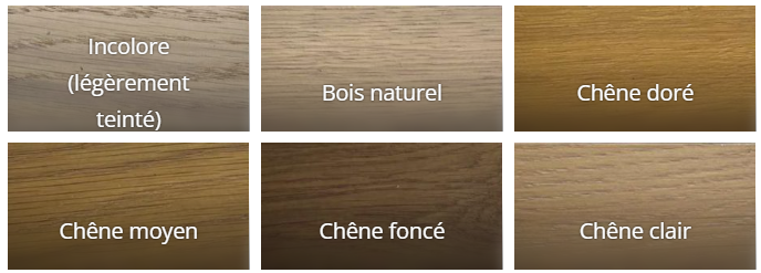 Finition teintée bois sur-mesure
