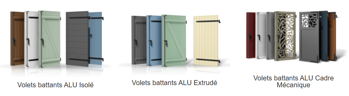 types volets battants aluminium types volets battants aluminium